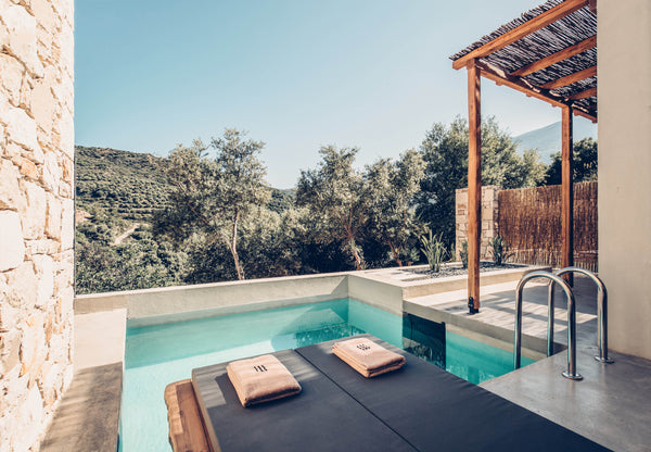 A luxury 32sqm Suite with a private pool and spacious balcony where you can enjo Greece Senior Retreat with private pool & olive farm view Room in hotel vacation rental 35498063