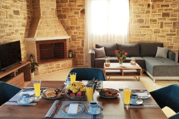 Welcome to this newly 73 m2 rebuilt house (entirely made of stone) using the fou Rethimnon, Greece Angela at Triopetra, Crete, Greece. Entire cottage vacation rental 35321040
