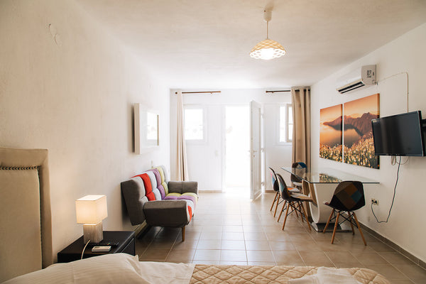 Semi basement room with double  bed, fully equipped kitchen, air condition, free Greece Semi Basement Studio Entire rental unit vacation rental 26547419