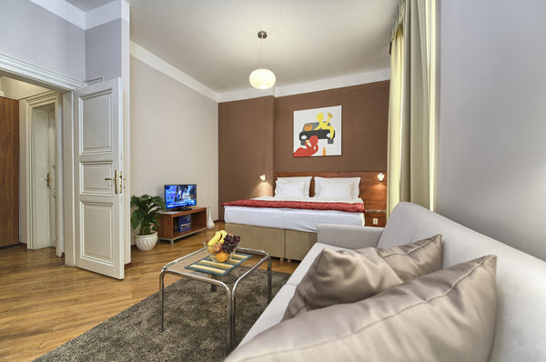 Masna studio offers a lot of space and privacy. This charming Prague apartment f Prague, Czechia M202-Cozy Serviced Studio in Center Entire rental unit vacation rental 10831403