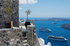 Originally a traditional windmill built in the early 1750s, this unique villa li  Windmill Villa Volcano View Cycladic home vacation rental 12246643