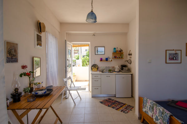 My Studio, alongside its twin on the upper floor, is just a few seconds away to  Heraklion, Greece Stalis Beach Side Studio #1 Tiny home vacation rental 26981600