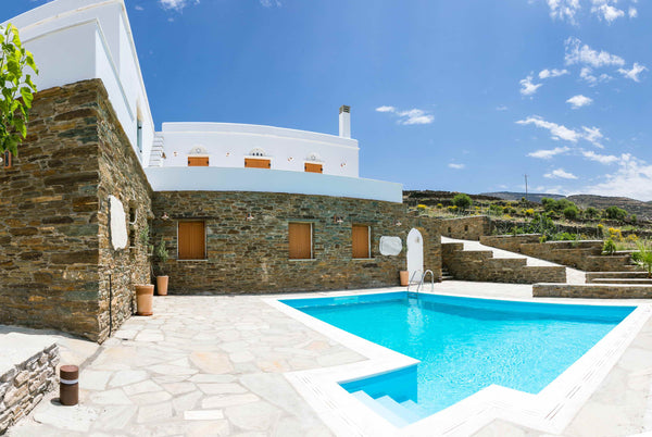 This Villa is 6 bedroom vacation home that offers a very spacious and modern sta Neo Psychiko, Greece Villa in Pyrgos/Panormos - Tinos Entire villa vacation rental 41690123