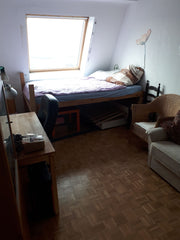 Two connected double rooms available in a large attic apartment near the main tr  2 double rooms in large attic apartment nr. Hbf Private room in rental unit vacation rental 22948595