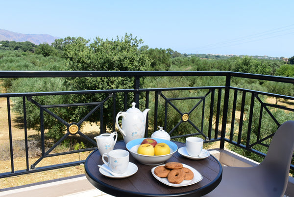 Our Pansion offer you breakfast at 10€. breakfast you could pay at the property.  Kournas Lake Pansion N 1 Private room in bed and breakfast vacation rental 649185301888460066