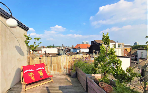 The apartment has a unique roof terrace of 70m2 with old apple and pear trees. I Antwerp, Belgium Cozy place in trendy area with unique terrace! Entire condo vacation rental 622208151311855754
