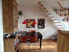 The apartment is located at the top of the building, c. 90 steps from street lev Copenhagen, Denmark Apartment in quiet area with roof balcony  CPH NV Entire loft vacation rental 12807474