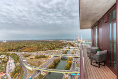 The apartment is located in the newly built "Triiiple Tower" in the 3rd district Vienna, Austria Amazing view over Vienna and infinity pool Entire rental unit vacation rental 52482694