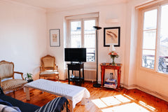 Charming and sunny apartment with beautiful view of parisian rooftops, right in  Paris, France Charming, parisian home in the heart of Montmartre Entire rental unit vacation rental 24692334