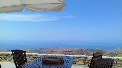 A fully equipped apartment with stunning view over the Aegean sea and the mounta Athens, Greece Aegean blue sea views Apt over Kea island-Cyclades Cycladic home vacation rental 25715216