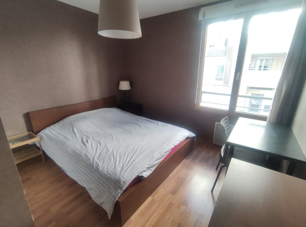 Guests staying in a room containing a good bed with bedsheet provided. The bedro Lyon, France Private room in a big appartment near city center Private room in rental unit vacation rental 13602147