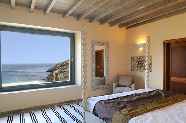 Idyllic romantic one bedroom space with a king size double bed, with a<br />priv  Honeymoon Suite | Aegean Sea View Private room vacation rental 21240054
