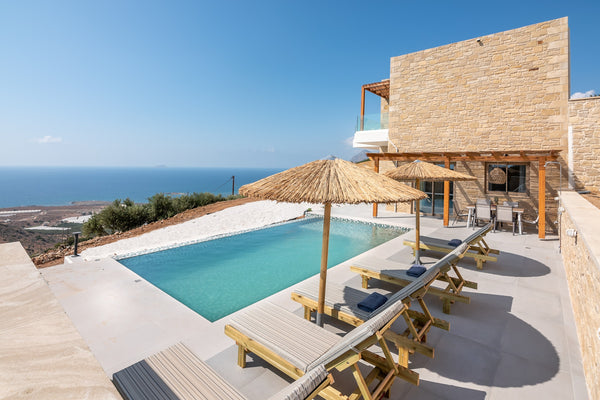 This villa complex is located in Falasarna, known for its sandy beaches. It is a Chania, Greece Brand new complex, sea view, pool, luxury, modern Dome vacation rental 711350989727669122