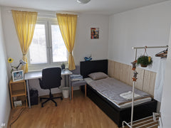 Hi everyone, at my home you are being offered a comfortable and quiet 14 sqm roo Vienna, Austria Sunny Safe Home Base (Metro at the Door) Private room in rental unit vacation rental 44929711