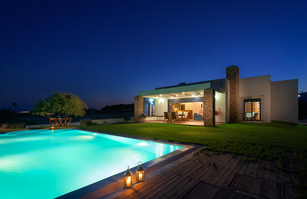 Villa Cristelia is located on the south side of Rhodes island at the village of  Rhodes, Greece CRISTELIA, SEAFRONT & POOL VILLA Cycladic home vacation rental 3846597