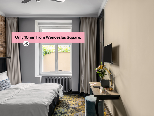 These rooms boast a comfy king-size bed, a spacious bathroom with a bathtub, and Prague, Czechia numa | Stunning room with bathtub, Central Prague Entire serviced apartment vacation rental 643896735490102441