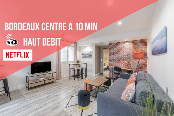 Pour vos séjours professionnels ou privés, venez profiter de ce très bel apparte Bordeaux, France Aux portes de Bordeaux★Le Golden Gate★MindUrGuest Entire rental unit vacation rental 52901964