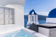 This is a newly renovated cavehouse that dates back to the 1890's. Situated in o Oia, Greece Bluedome Suite by Otium Villas & Suites Cycladic home vacation rental 17221294