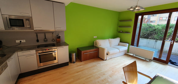 Small luxury apartment in building with reception and security, equipped with It  Green flat near Vysočanská Entire condo vacation rental 576465325628070949
