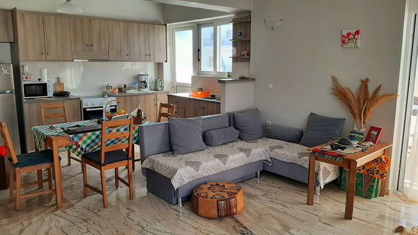 The property is a spacious second -floor, 2 bedroom apartment (81 m2 ) , which h Greece Sunny Home 1 !  350 metres from the harbour-sea ! Entire condo vacation rental 37410662