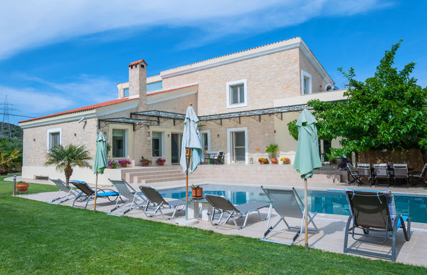 Next to Chania (Crete), two floors privately owned 300 m. luxury villa, with swi Chania, Greece The Orange Tree Garden Entire villa vacation rental 13456668