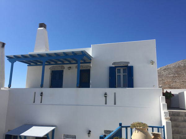 Comfortable, newly built house 78sqm, that can accomodate up to 5 persons. It is Chalandri, Greece House with amazing view in Vlihada beach Cycladic home vacation rental 13896626