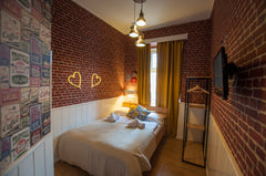 Our nostalgic art Brooklyn style room, offers a double bed for couple. With a ni Vienna, Austria Nostalgic Art room for 2 on perfect spot Room in boutique hotel vacation rental 32604920