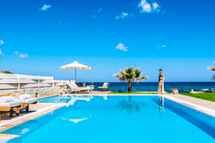 This luxury villa is located in Crete, Heraklion, Hersonissos. A luxurious, priv Chania, Greece Amazing Beachfront Villa in Hersonissos, Heraklion Entire villa vacation rental 45389150