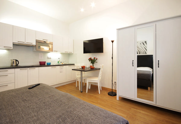 Lovely modern studio located just behind the corner of famous designer street Pa Prague, Czechia Modern Studio near Old Town Square - PC EX40 Entire rental unit vacation rental 9869722