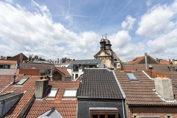 Chambre cosy au dernier étage de la maison Coeur Saint-Jacques offrant une vue s  Coeur Saint-Jacques BXL (Top floor) Private room in townhouse vacation rental 619373060294649078