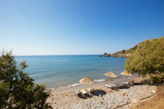 Right on the beach of Polirizo in Rodakino, with free umbrellas, Gianni's apt fe Rethimnon, Greece Giannis Beachfront Apt#1 Entire rental unit vacation rental 49643570