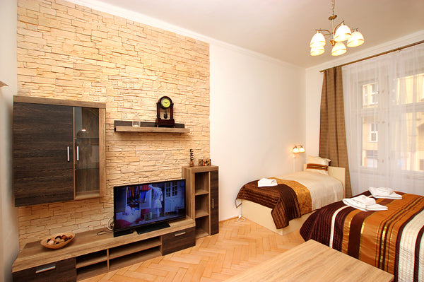 This very nice, three room apartment is located on the 1st floor of a house with Prague, Czechia MYSTIC 4 - 82 m2 - Prague centre Entire rental unit vacation rental 12001145
