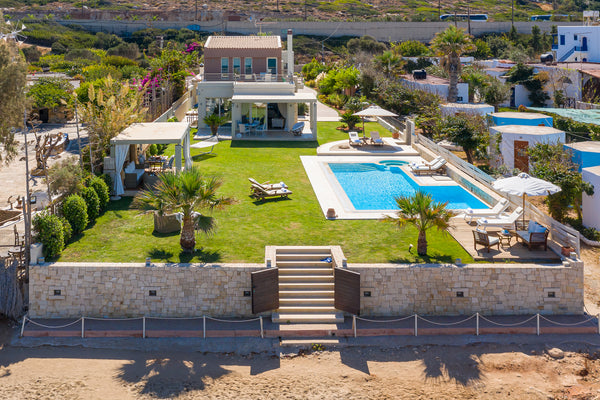 The beachfront villa is a brand new luxurious two-storey villa in Hersonissos Cr Chania, Greece Beachfront Luxury Villa  in Hersonissos, Crete Entire villa vacation rental 578073773520310320