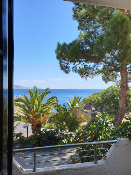Welcome to our Mavros Kolimbos Lodge located in a calm & peacefull region of cre Ierapetra, Greece Palm Tree Rose Lodge above the Emerald Beach aptC Entire rental unit vacation rental 47303045