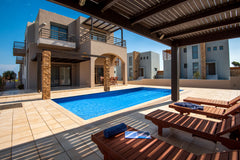 Blue Wave Villas is a modern beachfront property, ideal for relaxing and comfort Egeo, Greece Blue Wave Villa up to 10 Entire villa vacation rental 31891586