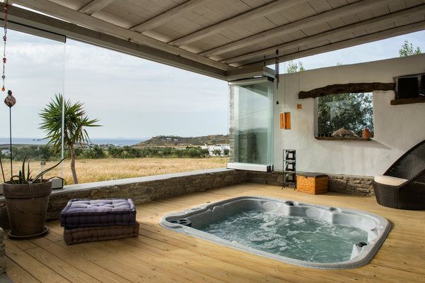 The Villa is situated in a stunning 8.000 s.m. olive grove, with wonderful sea a Athina, Greece Villa Aspries with stunning sunset sea view Cycladic home vacation rental 19351060