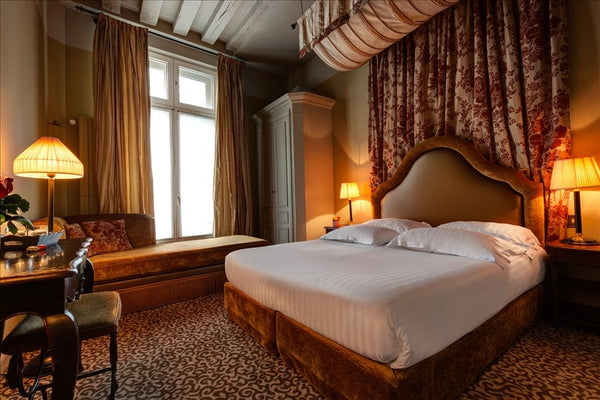 I am welcoming you in a Boudoir style four-star hotel, designed by the famous Fr Paris, France Designer en-suite room for 3 in Saint Germain Room in boutique hotel vacation rental 24743821