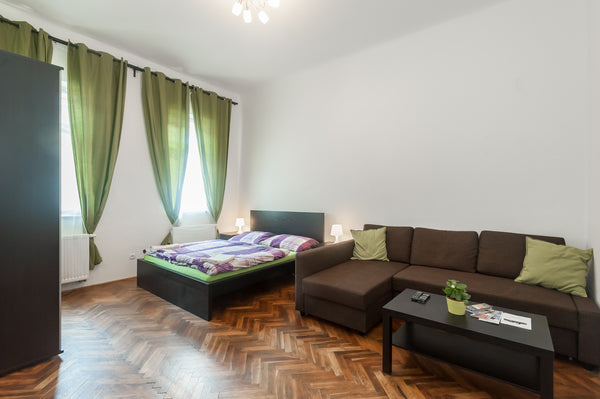 It’s a NEWLY RENOVATED apartment in a historical building with FREE Wi-Fi. 2 bed Prague, Czechia Green modern apartment near the CENTRE Entire rental unit vacation rental 11347721