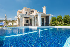 Enid Villa is one of Fisaeri Villas, a complex of 2 attached but independent vil  Enid Villa with private pool, bbq and sea view Entire villa vacation rental 39569282