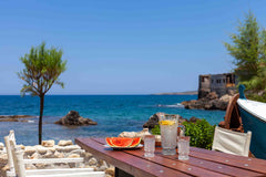 Wake up to the soft sound of the ocean at your front door and experience the tru Chania, Greece Skiff- Transformed studio on the water's edge Entire guest suite vacation rental 35560495