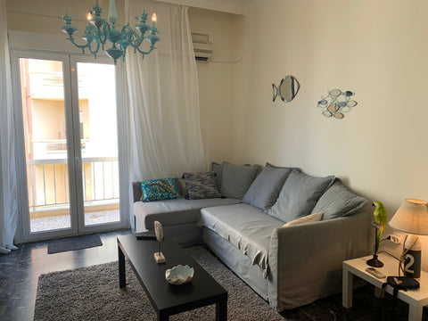 2 bedroom apartment with a lagre livingroom. Bathroom newly renovated (2018).  Q  Welander´s place Nea Chora Chania Entire rental unit vacation rental 41337087