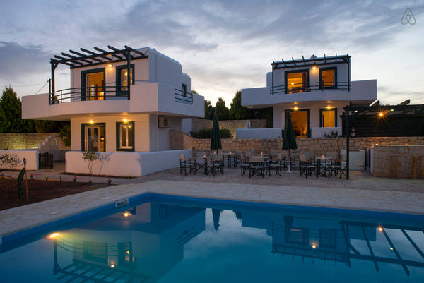 Featuring a shared pool, this newly built modern apartment in the upper floor is Sitia, Greece Cavo Plako 3 One Bedroom Apartment Panoramic view Entire rental unit vacation rental 16099596