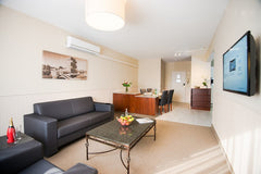 The 7 Grand Apartments (100m2)  feature a large living area, a kitchen, a separa Antwerp, Belgium Deluxe Apartment - 70/100 m² - Antwerpen Room in aparthotel vacation rental 33005836