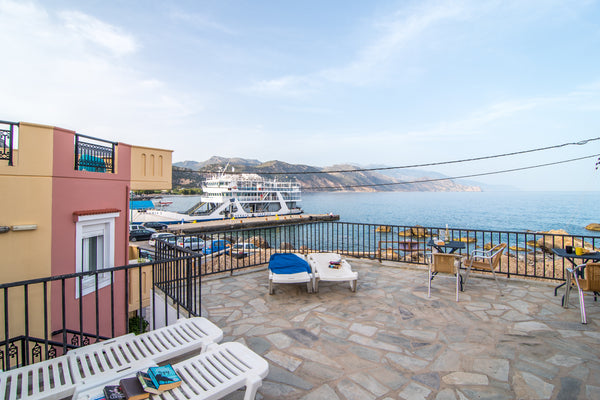 These modern apartments are undoubtedly a cut above the relatively simple accomm Palaiochora, Greece harbour studio 5 with sea view Room in boutique hotel vacation rental 15253101