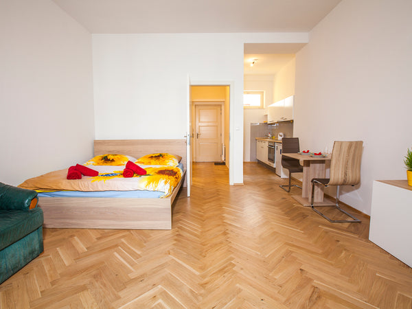 The apartment is comfortable for 3 people. Our apartment is in the perfect locat Prague, Czechia Beautiful apartment near the center of Prague Entire rental unit vacation rental 16991798