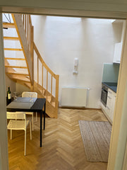 Super central location 3 minutes from the metro stations Karlovo Namesti & Narod Prague, Czechia Central & Cozy maisonette apartment with terasse Entire rental unit vacation rental 655584445173566422