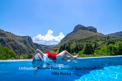 <b>License number</b><br />1208427 Greece ★Unheated Private Pool, Jacuzzi, Spa★Ozone & Salt★ Entire villa vacation rental 613721001840866995