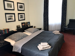 Komfortní rohové kondominium s privátní koupelnou. Na pokoji je velká (200x200cm Prague, Czechia Comfy condominium n. 12. Private bathroom/entrance Entire condo vacation rental 12859261