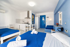 Studios for 1 to 4 persons with double and single beds or single beds and a sofa Greece Stratos Standard Studio for 1-4 persons Room in bed and breakfast vacation rental 2666040