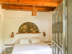A great family apartment comprising double bedroom and a sofa in the living area  Studio 16 with Sarakiniko Views and Great WiFi Entire serviced apartment vacation rental 47793260